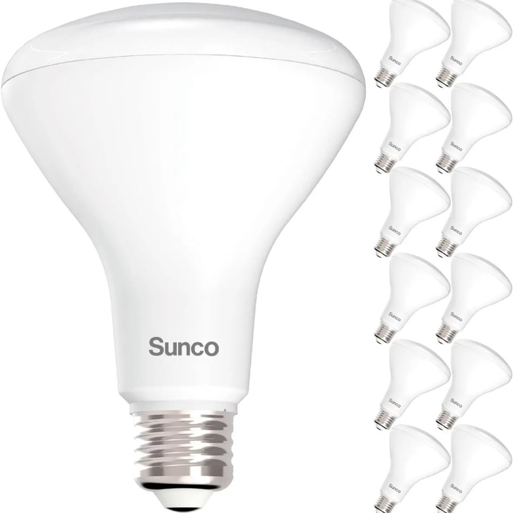 Sunco 12 Pack BR30 Indoor Recessed Flood Light Bulb LED2700K Soft White Dimmable
